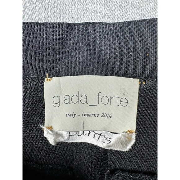 Giada‎ Forte Black Ankle Dress Pants Size II Wool Blend 30x30.5 - Picture 2 of 9